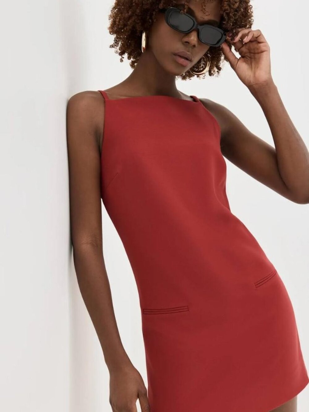 STAUD Rhythm Mini Dress, Rouge NWT Size Small - Picture 1 of 7